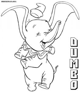 Kolorowanka Dumbo 002