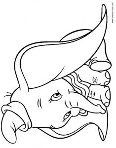 Kolorowanka Dumbo 003