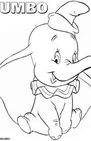Kolorowanka Dumbo 005