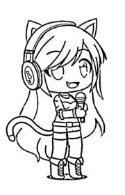 Kolorowanka Gacha Life Anime