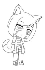 Kolorowanka Gacha Life 017