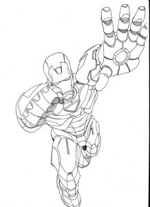 Kolorowanka Iron Man 012