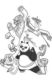 Kolorowanka Kung Fu Panda 011