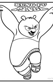 Kolorowanka Kung Fu Panda 012