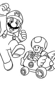 Kolorowanka Mario Bros 003