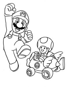 Kolorowanka Mario Bros 003
