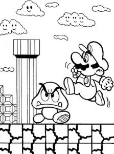 Kolorowanka Mario Bros 008