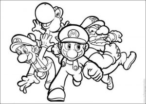 Kolorowanka Mario Bros 009