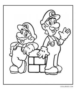 Kolorowanka Mario Bros 011