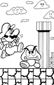 Kolorowanka Mario Bros 014