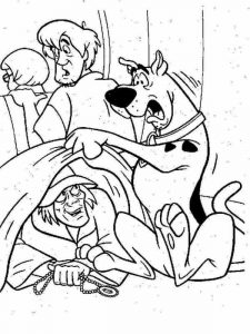 Malowanka z motywem z bajki Scooby Doo