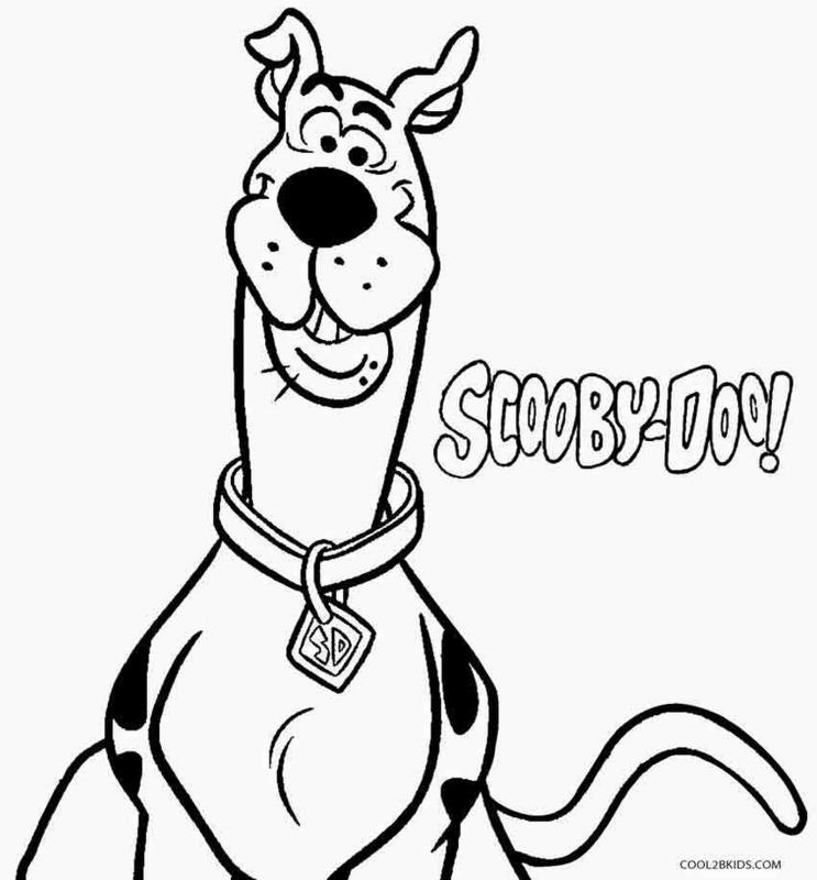 Piesek Scooby kolorowanka dla dzieci