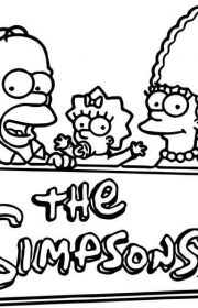 Kolorowanka Simpsonowie i logo