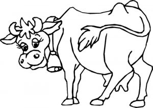 Kolorowanka krowa 016