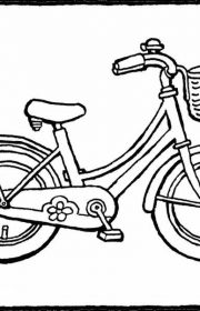 Kolorowanka rower 001