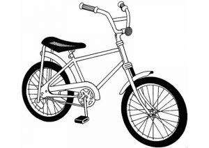 Kolorowanka rower 003