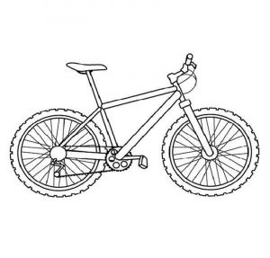 Kolorowanka rower 009
