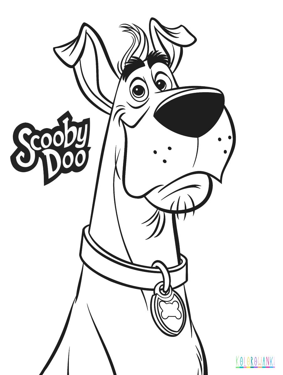 Scooby Doo pies z bajki do druku