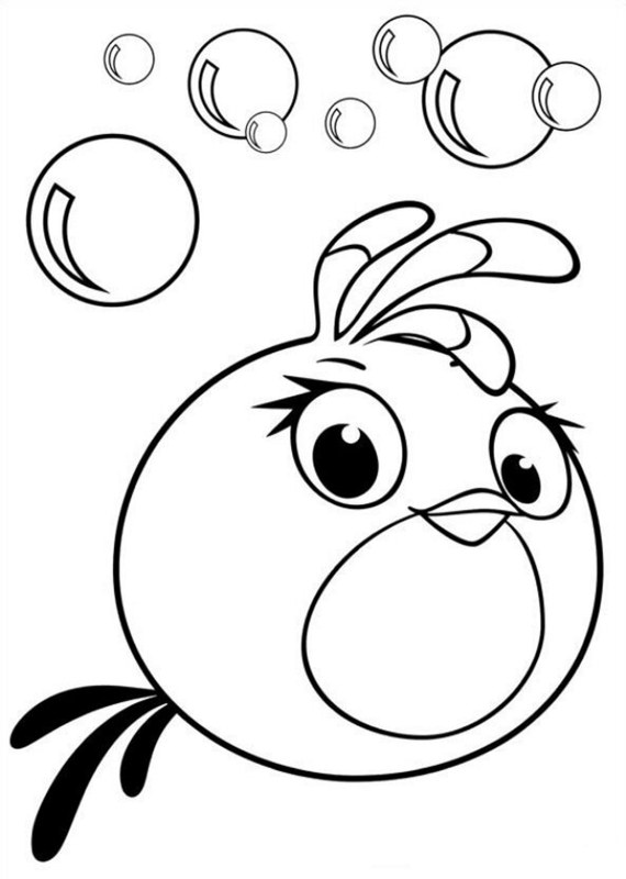 Angry Birds kolorowanka malowanka dla dzieci