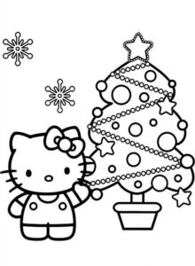 Boże Narodzenie z Hello Kitty do druku