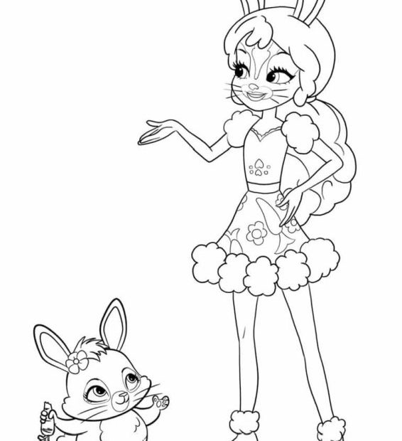 Bree Bunny figurka do kolorowania z Enchantimals