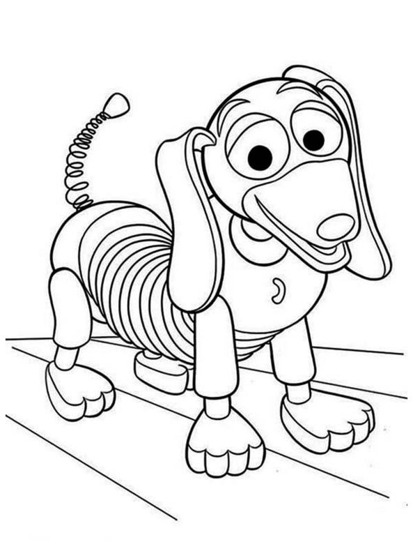 Cienki pies z Toy Story - kolorowanka dla dzieci