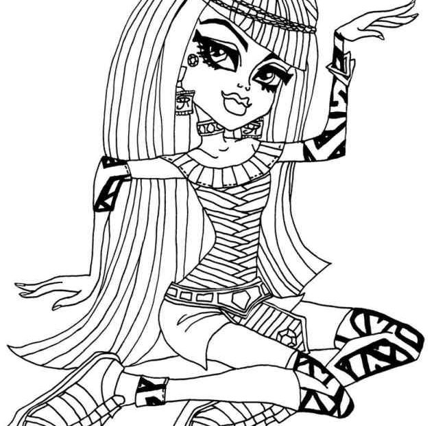 Cleo De Nile - kolorowanka Monster High dla dzieci