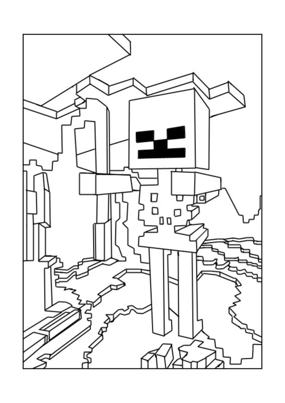Creeper Kolorowanka z gry Minecraft