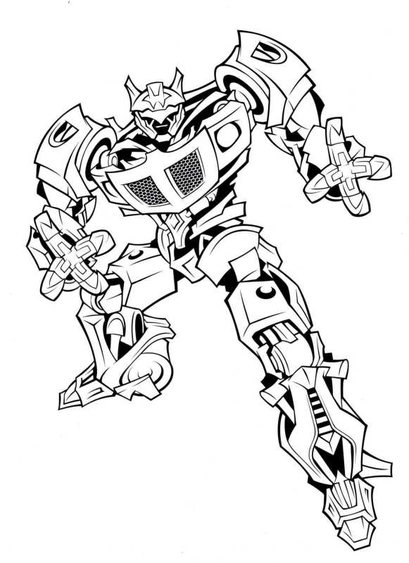 Cybertron - kolorowanka dla dzieci z Transformers