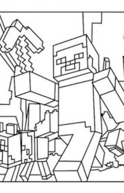 Darmowa Kolorowanka Minecraft do wydruku