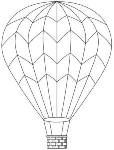 Darmowa kolorowanka z ogromnym balonem