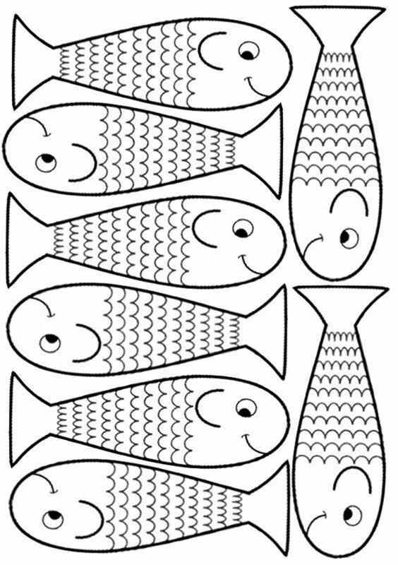 Darmowa kolorowanka z rybkami do malowania