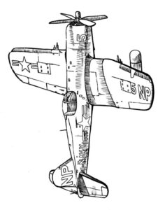 Darmowa kolorowanka z samolotem wojskowym