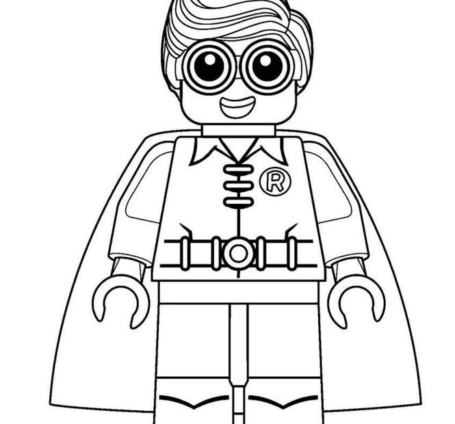 Dick Grayson ludzik z Lego do druku dla dzieci