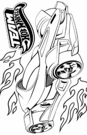 Drukowanka Hot Wheels dla dzieci