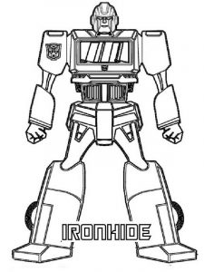 Ironhide - kolorowanka z autobotem do druku