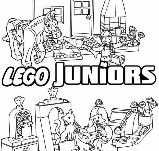 Juniors kolorowanka dla fanów Lego