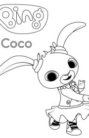 Kolorowanka Coco z Bing do wydruku