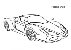Kolorowanka Ferrari Enzo do druku