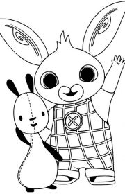 Kolorowanka królik Bing dla dzieci