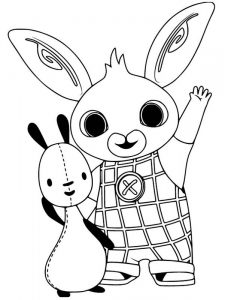 Kolorowanka królik Bing dla dzieci