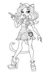 Kolorowanka Toralei Stripe z Monster High