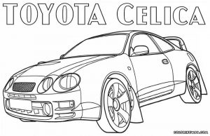 Kolorowanka Toyota Celica do dwydruku