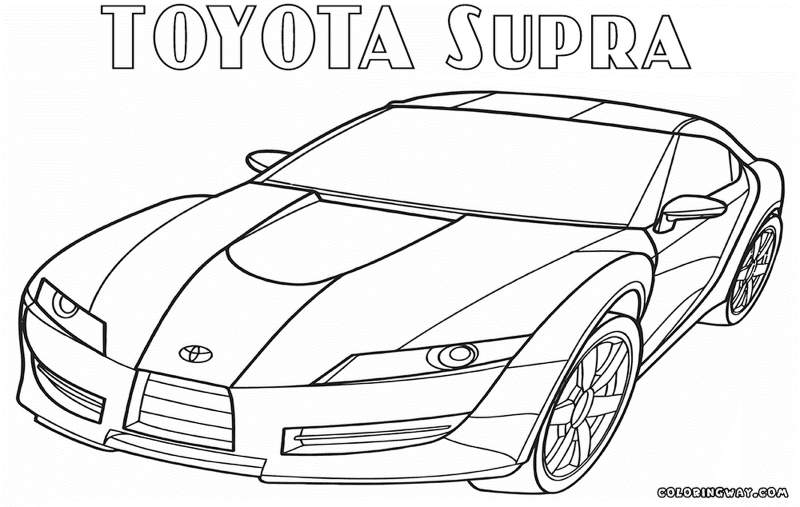 Kolorowanka Toyota Supra