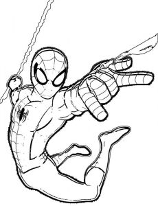 Kolorowanka z komiksu Spiderman do wydruku