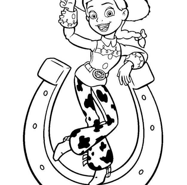 Kowbojka Jessie kolorowanka dla dzieci Toy Story