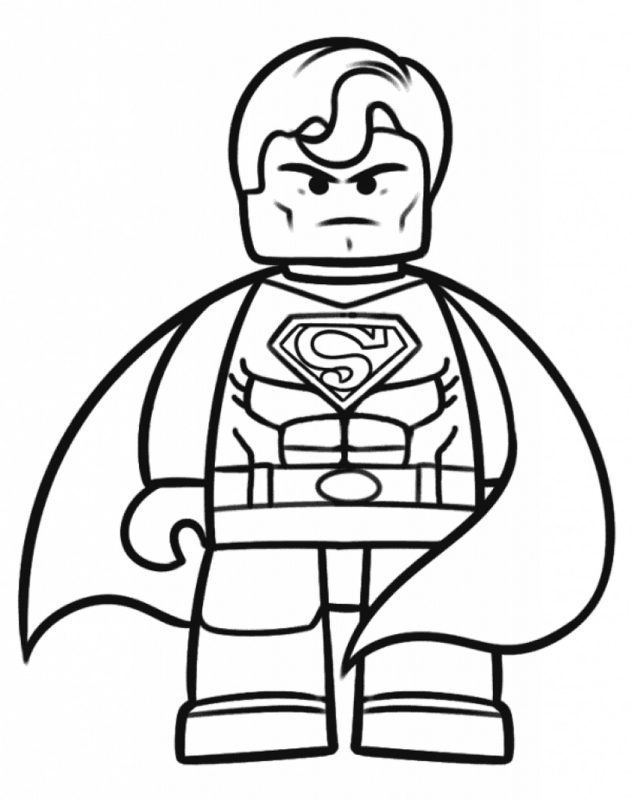 Lego Superman - kolorowanka do druku