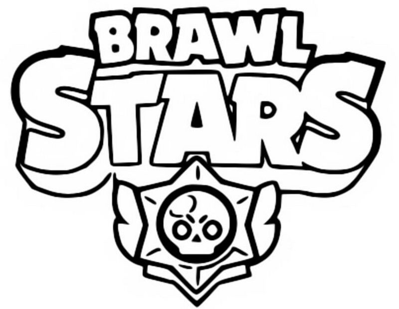 Logo Brawl Stars kolorowanka do druku