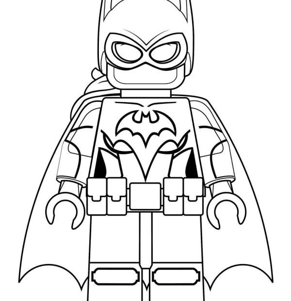 Ludzik Lego Batman - kolorowanka do druku
