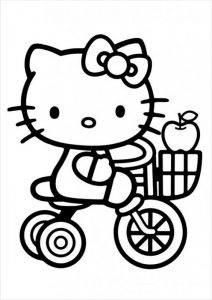 Malowanka Hello Kitty do wydruku dla dzieci